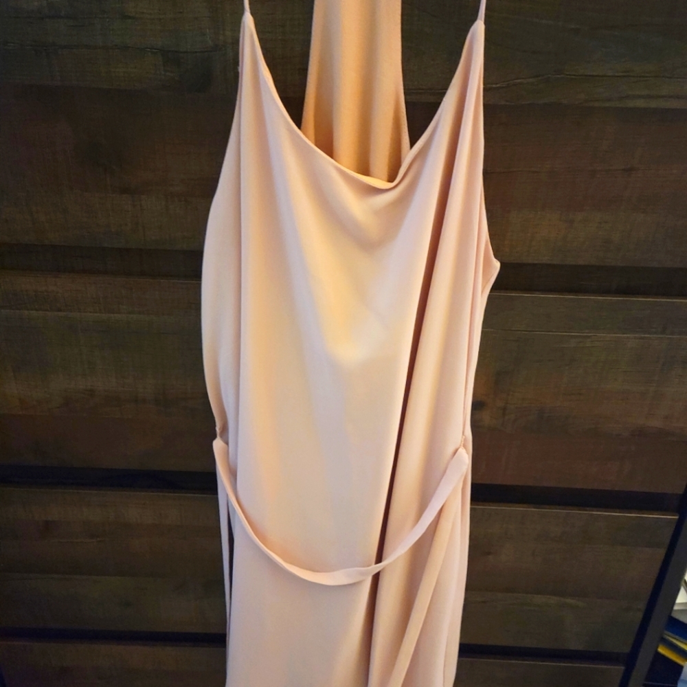 Donating if not sold***Pale pink/cream Naked Zebra mini dress!